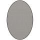 Tapis ovale ELLIPSE à galon Dickson, coloris Ecume U 521, galon café 5291