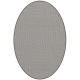 Tapis ovale ELLIPSE à galon Dickson, coloris Ecume U 521, galon taupe 0050