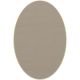 Tapis ovale ELLIPSE à galon Dickson, coloris Sable U 522, galon beige antique 9633