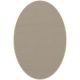 Tapis ovale ELLIPSE à galon Dickson, coloris Sable U 522, galon beige antique 9633