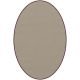 Tapis ovale ELLIPSE à galon Dickson, coloris Sable U 522, galon bordeaux 9631