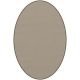 Tapis ovale ELLIPSE à galon Dickson, coloris Sable U 522, galon cacao 9533 