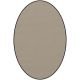 Tapis ovale ELLIPSE à galon Dickson, coloris Sable U 522, galon café 5291