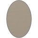 Tapis ovale ELLIPSE à galon Dickson, coloris Sable U 522, galon flanelle 5137