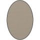 Tapis ovale ELLIPSE à galon Dickson, coloris Sable U 522, galon noir 5012