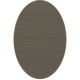 Tapis ovale ELLIPSE à galon Dickson, coloris Pierre U 523, galon chanvre 9647 