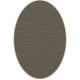 Tapis ovale ELLIPSE à galon Dickson, coloris Pierre U 523, galon beige antique 9633