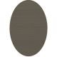 Tapis ovale ELLIPSE à galon Dickson, coloris Pierre U 523, galon cacao 9533 