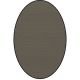 Tapis ovale ELLIPSE à galon Dickson, coloris Pierre U 523, galon noir 5012