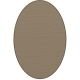 Tapis ovale ELLIPSE à galon Dickson, coloris Dune U 524, galon cacao 9533 