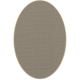 Tapis ovale ELLIPSE à galon Dickson, coloris Coquille U 525, galon beige antique 9633