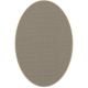 Tapis ovale ELLIPSE à galon Dickson, coloris Coquille U 525, galon beige antique 9633