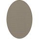 Tapis ovale ELLIPSE à galon Dickson, coloris Coquille U 525, galon cacao 9533 