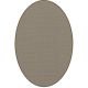 Tapis ovale ELLIPSE à galon Dickson, coloris Coquille U 525, galon cacao 9533 