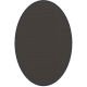 Tapis ovale ELLIPSE à galon Dickson, coloris Charbon U 526, galon marine 5412