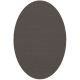 Tapis ovale ELLIPSE à galon Dickson, coloris Contraste U 528, galon cacao 9533 