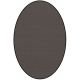 Tapis ovale ELLIPSE à galon Dickson, coloris Contraste U 528, galon noir 5012