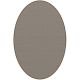 Tapis ovale ELLIPSE à galon Dickson, coloris Variation U 529, galon cacao 9533 
