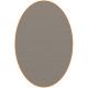 Tapis ovale ELLIPSE à galon Dickson, coloris Variation U 529, galon orange 5242