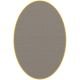 Tapis ovale ELLIPSE à galon Dickson, coloris Variation U 529, galon jaune 5024