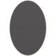 Tapis ovale ELLIPSE à galon Dickson, coloris Fluctuation U 530, galon beige antique 9633