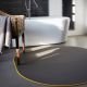 Tapis indoor outdoor en vinyle MARSHMALLOW Dickson, modèle à galon