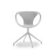 Chaise pivotante pieds alu UP CHAIR Tonon, coloris blanc