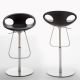 Chaises de bar hauteur réglable UP STOOL Tonon, coloris noir