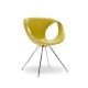 Chaise pieds métal UP CHAIR Tonon, coloris jaune