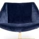 Fauteuil pivotant velours bleu pied étoile doré ELEGANT Bloomingville