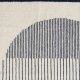 Détail motif du tapis en laine RAINING CIRCLE Woud, coloris bleu