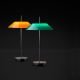 Lampe de table LED coloris vert MAYFAIR Vibia