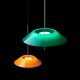 Suspensions LED orange et verte MAYFAIR Vibia