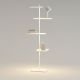 Lampe de sol étagère led 4 tablettes SUITE Vibia, avec lampe de lecture