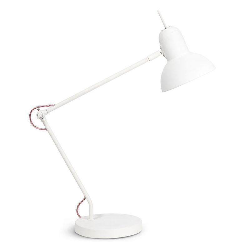 Lampe de bureau articulée blanche Folgate - H42cm