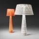 Lampes de sol outdoor WIND Vibia, coloris orange et blanc