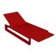 Bain de soleil rouge FRAME Vondom