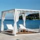 Bains de soleil design batyline blanc VICTOR Varaschin