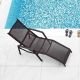 Chaise longue VICTOR Varaschin, coloris moka