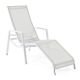 Chaise longue VICTOR Varaschin, coloris blanc