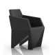 Fauteuil noir GEMMA B-Line, design Karim Rashid