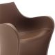 Fauteuil cuir WOOPY B-Line, coloris marron Panama