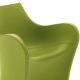 Fauteuil cuir WOOPY B-Line, coloris vert anis Panama