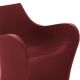 Fauteuil simili-cuir WOOPY B-Line, coloris carmin Platinum