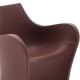 Fauteuil simili-cuir WOOPY B-Line, coloris acajou Platinum 