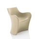 Fauteuil simili-cuir WOOPY B-Line, coloris beige Platinum 