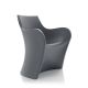 Fauteuil indoor outdoor WOOPY B-Line, polyéthylène coloris gris basalte 