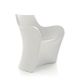 Fauteuil indoor outdoor WOOPY B-Line, polyéthylène coloris blanc