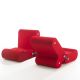 Fauteuils modulables MULTICHAIR B-Line, coloris rouge