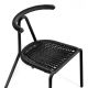 Chaise outdoor TORO B-Line, chassis noir, coloris noir